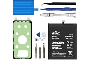 GOBAT Replacement for Samsung Galaxy A10S/A20S Battery,5150mAh High Capacity Battery fit for Samsung Galaxy A10S Model (SM-A107M SM-A107F/DS SM-A107M/DS) with Repair Tool Kits,MF-WT-N6
