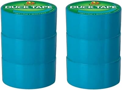 Duck Tape Solid Colours Electric Blue 48mm x 18.2m Pack of 6
