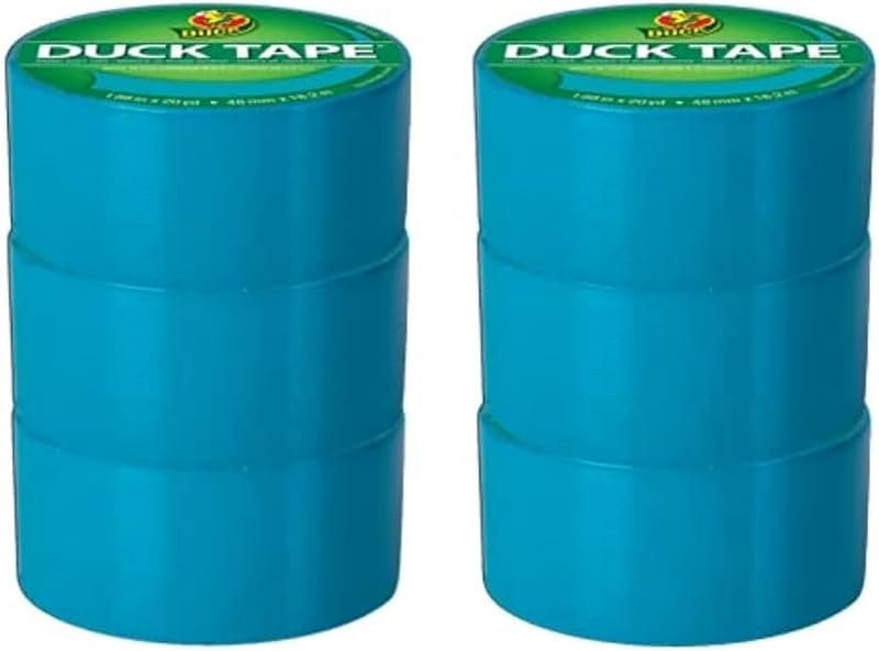 Duck Tape Solid Colours Electric Blue 48mm x 18.2m Pack of 6