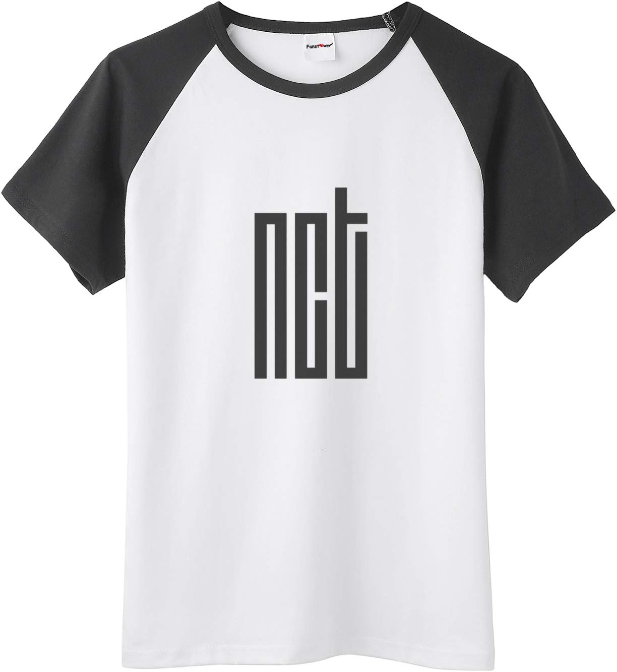 Fanstown Kpop NCT Tshirt NCT U NCT 127 NCT Dream Tshirt Black Shoulder Shirt with pin Button Badge