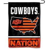 Oklahoma State Cowboys Garden Flag with USA Stars and Stripes Nation