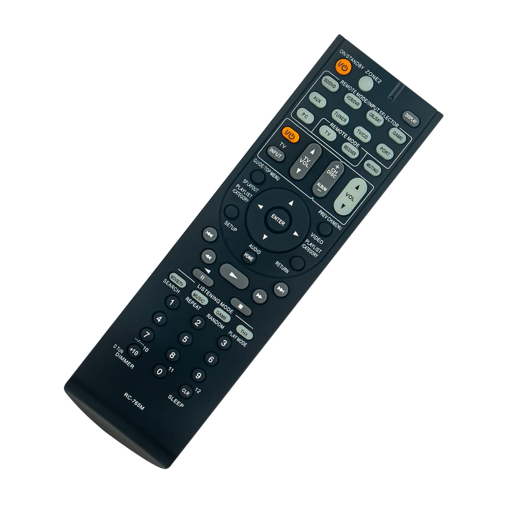 RC-765M Replacement Remote Control -VINABTY-fit for Onkyo AV Receiver RC765M remote control TX-SR608 24140765 RT24140765 TXSR608 TX-SR313 TXSR313