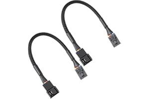 ECSiNG 2Pcs CRJ Latching 4-Pin Fan Adapter Cable Compatible with Dell motherboards 15cm
