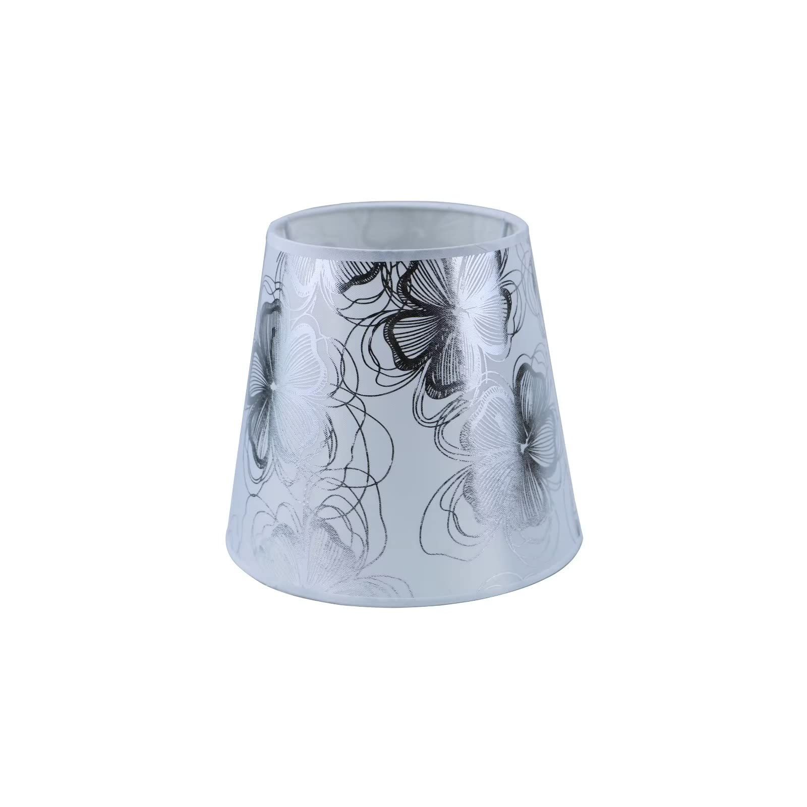 Sinta Lampshade Morden Style Fabric Relacement Light Shade for E14/E27 Table Lamp Bedside Lamp Wall Lamp Floor Lamp Ø6inch/16cm,Silver,LYW001-S16