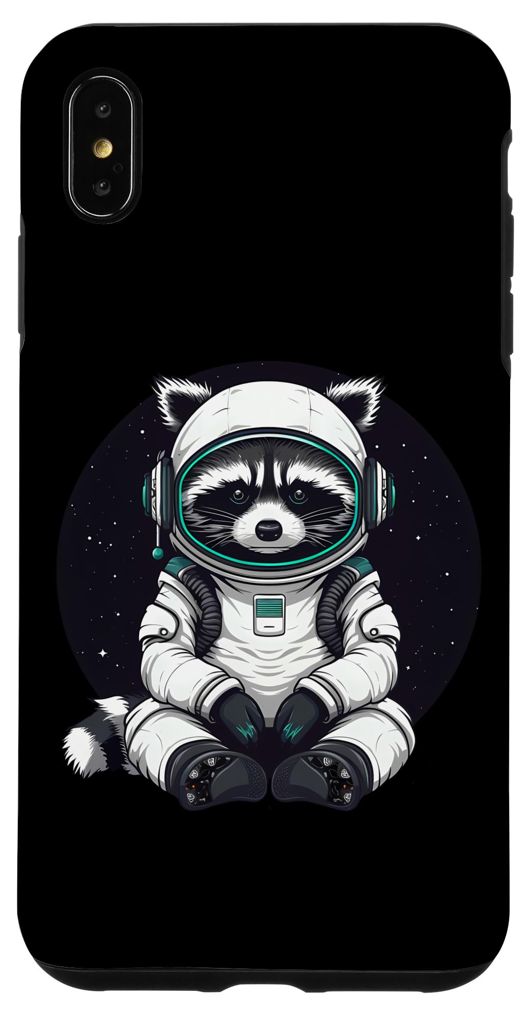 iPhone XS Max Animals In Space- Raccoon Astronaut- Raccoon in Space Case