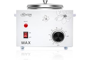 AOWOSA Single Wax Warmer Professional Electric Wax Heater Machine for Hair Removal, Large Waxing Pot Paraffin Facial Skin Body SPA Salon Equipment with Adjustable Temperature Set