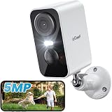ieGeek 5MP Wireless Security Camera Outdoor Color Night Vision Battery CCTV