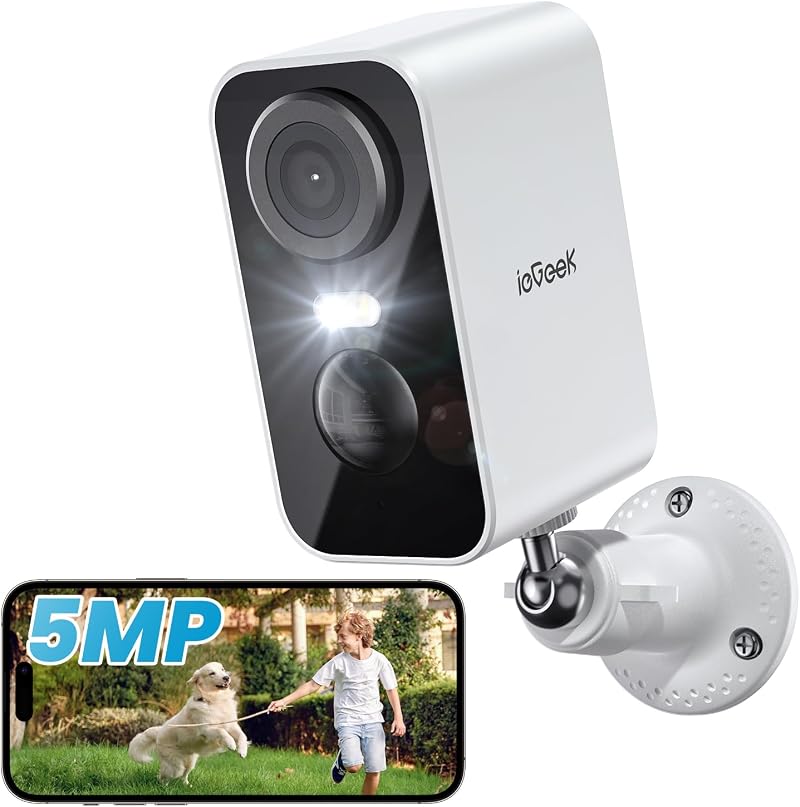 ieGeek 5MP Wireless Security Camera Outdoor Color Night Vision Battery CCTV