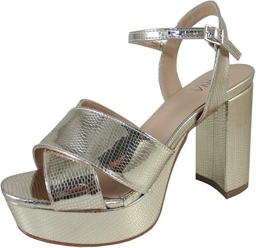 salto alto grosso dourado