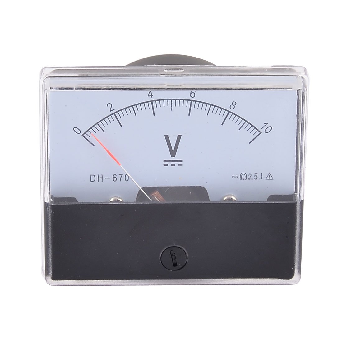 uxcell DC 0-10V Class 2.5 Rectangle Analog Panel Volt Meter Voltmeter Gauge