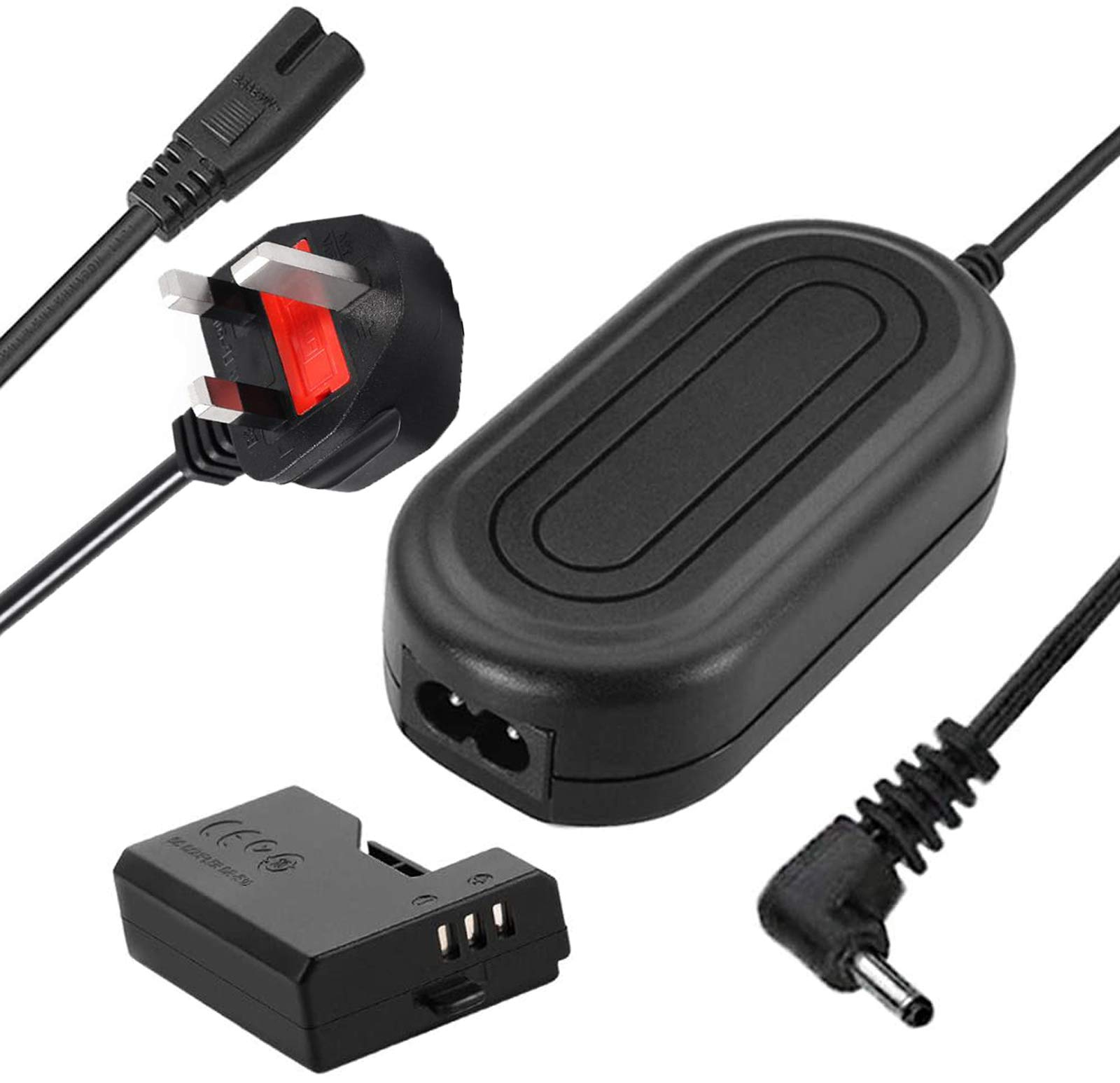 TKDY ACK-E10 AC Power Adapter for Canon DSLR Cameras EOS 1100D, 1200D, 1300D, 1500D, 3000D, Kiss X50, Rebel T3, T5, T6