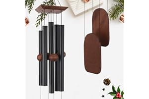 Astarin Wind Chimes Outdoor Deep Tone, Memorial Wind Chimes Outdoor, Gifts for Housewarming/ Mother Day/ Christmas, Outdoor Decor for Patio, Garden, Yard, Home (36 Inch Black Wind Chime)