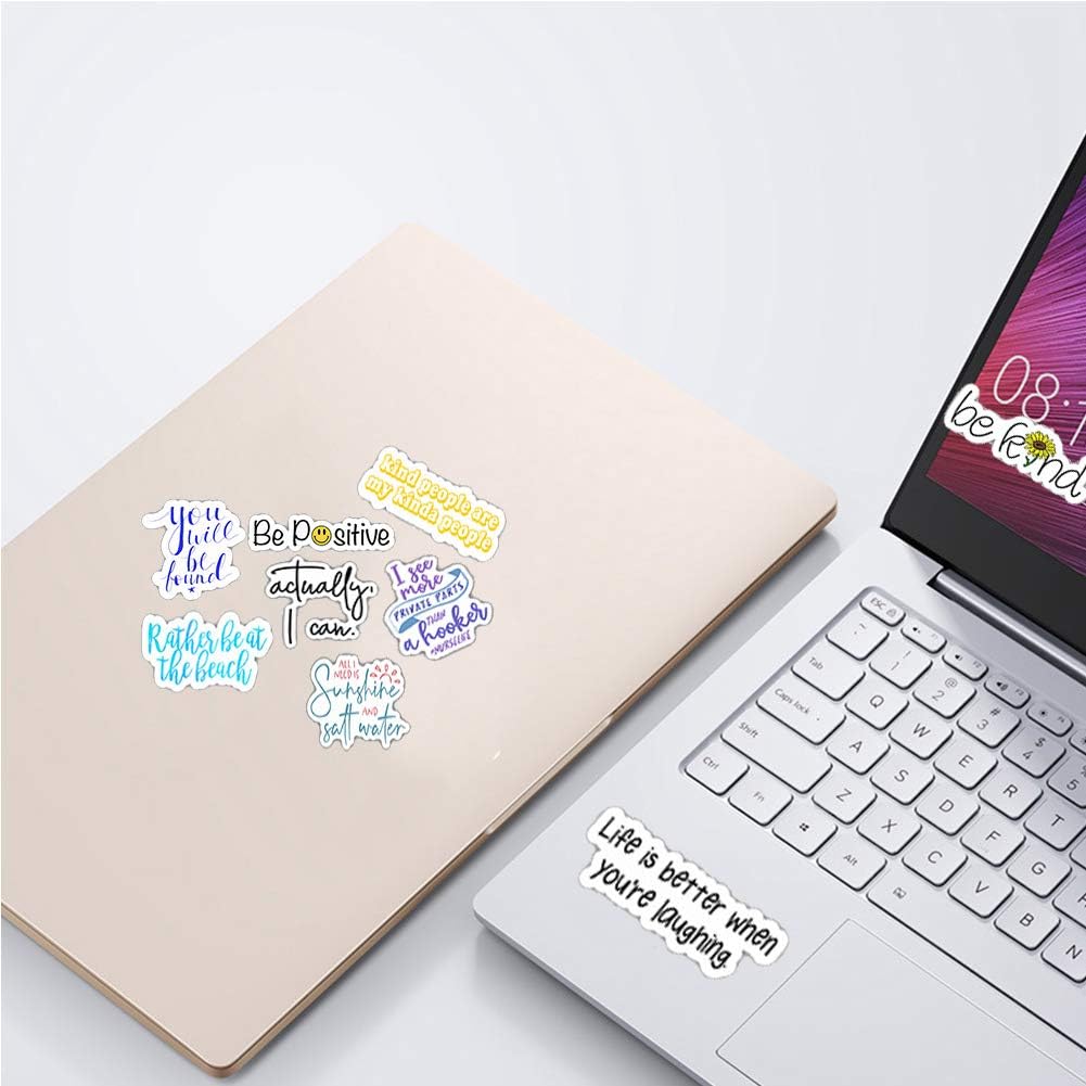 100PCS Inspirational Quote Stickers for Water Bottle,Motivational Encouragement Stickers for Laptops Computers Phone Water Bottle Suitable for Students,Teachers and Company Employees: Computers & Accessories