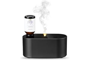 NEXALITHRON Waterless Diffuser for Home Essential Oil Diffuser, Aromatherapy Diffuser, Portable Scent Diffusers, 3 Mist Modes, Cycle Start for Bedroom, Office Studio 160-350 sq. ft Black