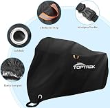 Toptrek 210D Motorcycle Cover XXXL 104x41x52in Waterproof UV Windproof view 3