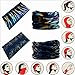 VANCROWN Headwear Head Wrap Sport Headband Sweatband 220 Patterns 12 in 1 Magic Scarf 12PCS & 6PCS 12 in 1 (12PCS.Animal Print)