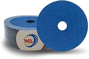 WA GRINDER 25PACK - 5'' inch 60# Premium Zirconia Resin Fiber Sanding Discs, Grinding, Blending, Finishing, and Polishing Dis