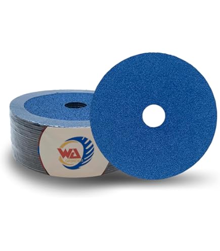 Benchmark Abrasives 4.5" Resin Fiber Sanding Discs – Aluminum Oxide, 24 Grit, 7/8" Arbor (200-Pack)