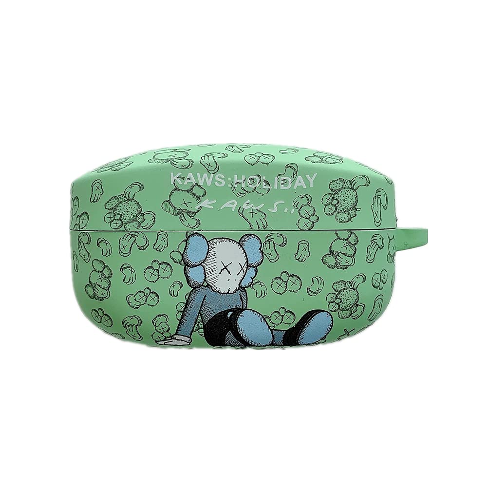 Derhom Cute Silicone Case Compatible With Sony WF-1000XM4 - Shockproof Funny Cover [Cartoon Series] (Sesame Street Green)