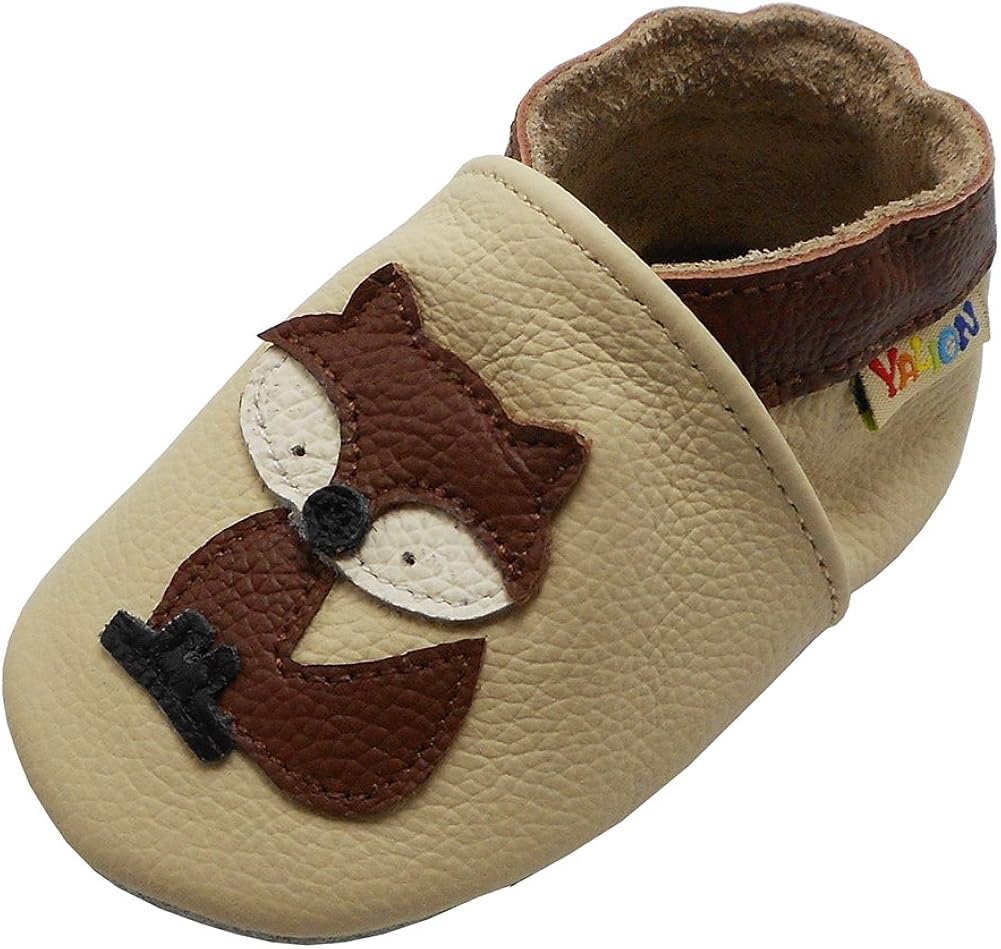  | YALION Soft Leather Baby Shoes Suede Sole Toddler Infant Crib Shoes First Walking Pre-Walker Multi-Designs | Slippers