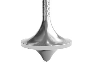 HJ HUAJ Spinning Top Accurate Metal Spinner Top Desktop Gyro Toys Little Fidget Toys (Silver,Gold, Black)