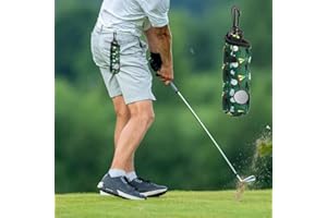 Golf Bag with Hook,Golf Bag Portable Organizer,Golf Accessories - Dark Green