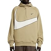 Nike Swoosh 1/2-zip Fleece Hoodie Mens Size- Large Green/Black