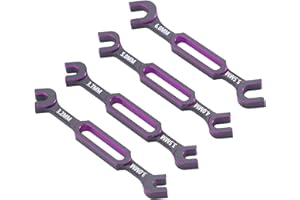 SUNGOOYUE 4PCS RC Wrench, Aluminum Alloy Turnbuckle Nut Ball Joint Remover with 3.0mm 3.2mm .5mm .7mm 4.0mm 5. 5.5mm 6., for 
