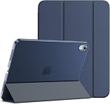 JETech Case for iPad 11th/10th Gen A16 Slim Smart Cover Translucent Back Deep