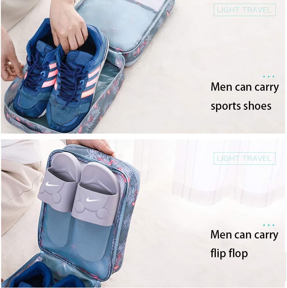 AINAAN Storage Bag Holds 3 Pair of Shoes for Travel and Daily Use，Waterproof （Pink）: Sports & Outdoors