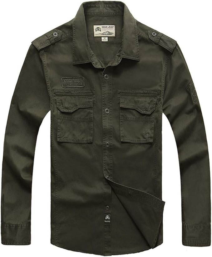 denim military shirt