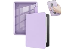 YoungMe Coque pour Kobo Clara Color sortie en 2024 - Coque arrière ultra transparente en TPU souple et légère avec dragonne, 