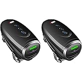WMARK Barber Massager/Cordless HandheldMassager, Charge Neck/Legs/Hand/FaceMassager, 2 Massage Nodes 2600AMH,(2packs Black)