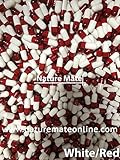 Nature Mate 00 Empty Gelatin Capsule White/Red 1000 Count (US Quality)