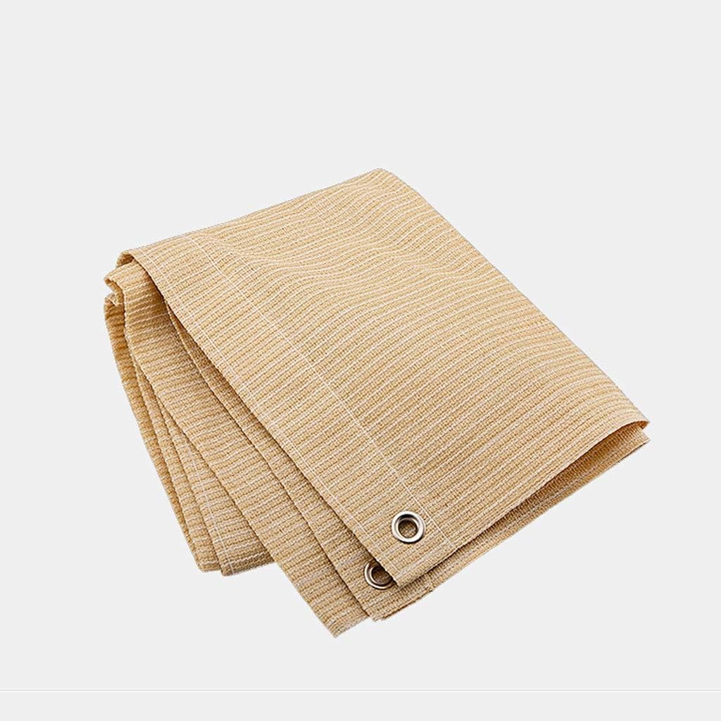 Sun Shade Sail Shade Cloth Beige Shade Net Anti-UV Windproof Sunscreen Sunshade Shade Net Suitable For Garden Plant Sunscreen Net QAF520000 (Size : 1x1m)
