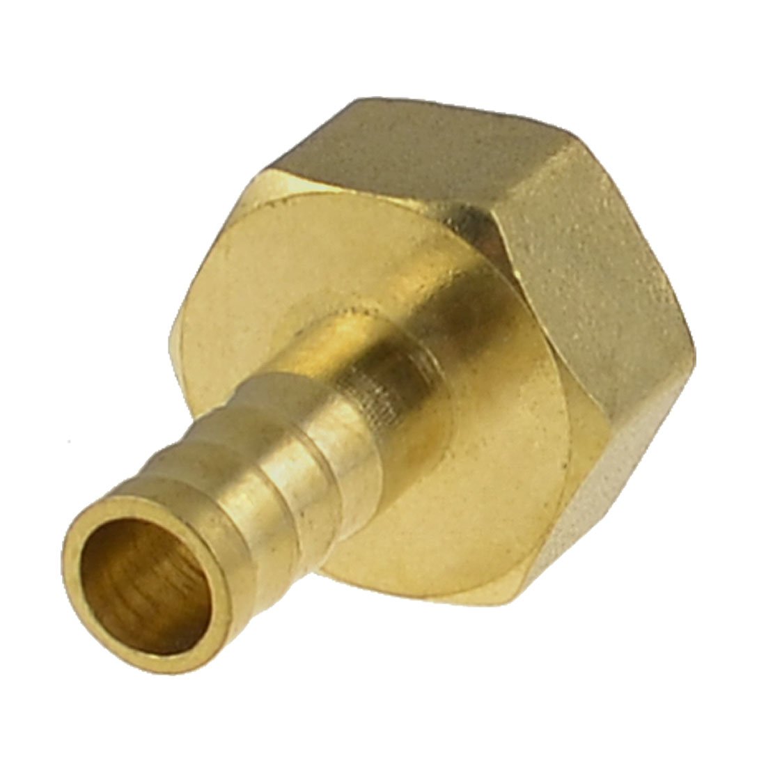sourcingmap 1/2" NPT Female 10mm Hose Barb Nipple Brass Straight Connector Fitting