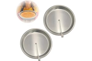 Easy Release Cake Pan Set of 2 – Silver Non-Stick Cake Pan with Built-in Swivel Blade for Quick, Clean Cakes Removal, Ideal f