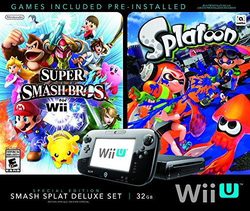 Wii U Super Smash Bros and Splatoon Bundle Special Edition Deluxe Set (Certified Refurbished)