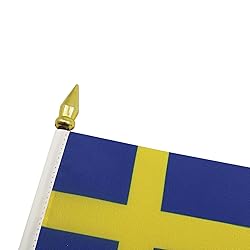 AZ FLAG - Sweden Table Flag 4'' x 6'' - Swedish