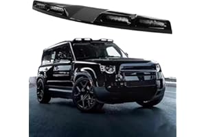 TINIANHHCT ABS Plastic Roof Light Compatible with Land Rover Defender 90 110 130 2020-2026 Top lamp Glossy Black