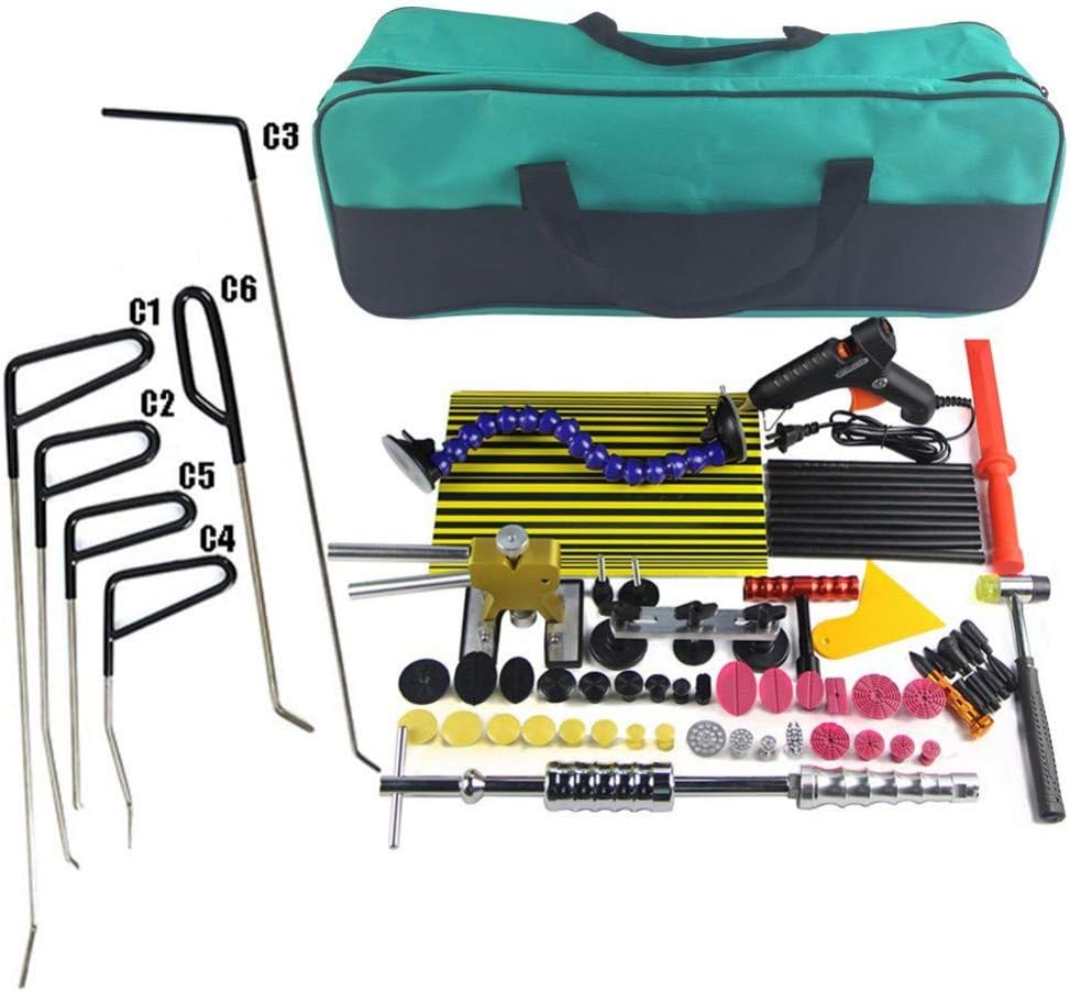 WGLLD Pdr Paintless Dent Repair Tool Kit Sliding Hammer Dent Puller For Car Dent Repair Remover No Paint Dent Removal Tool Hail Damage