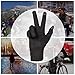 GLOUE Women's Touch Screen Gloves Texting Suede Leather Warm Winter Feast Gloves Driving riding outdoor and indoor fashion gloves (Black)