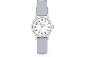 Speidel Petite Scrub Watch™ for Nurse, Doctors, Medical Professionals and Students – Men, Women, Unisex, Easy Read Dial, Military Time with Second Hand, Silicone Band, Water Resistant
