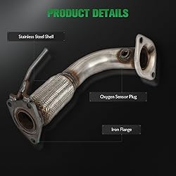 SCITOO 16299 52349 2PCS Catalytic Converter Fit For