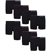Reebok Girls Boyshorts - 8 Pack Soft Stretch Tag Free Long Leg 5" Inseam Girls Underwear Boyshorts Seamless Panties