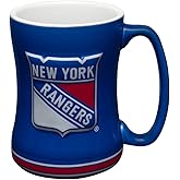 New York Rangers Coffee Mug - 14oz Sculpted Relief by Boelter Brands