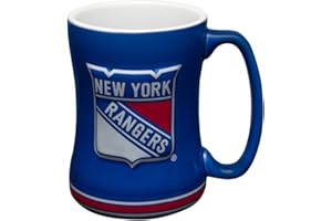 New York Rangers Coffee Mug - 14oz Sculpted Relief by Boelter Brands