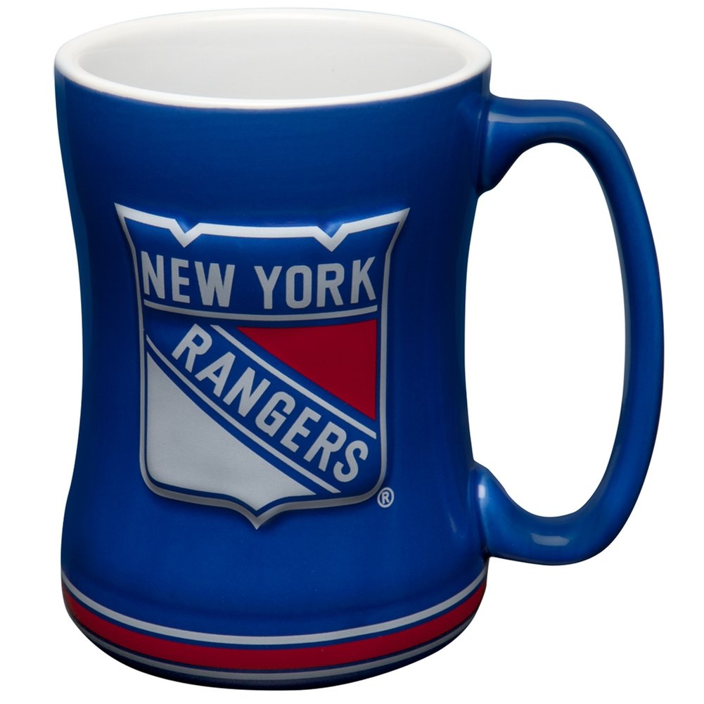 New York Rangers Logo Sculpted Relief Mug