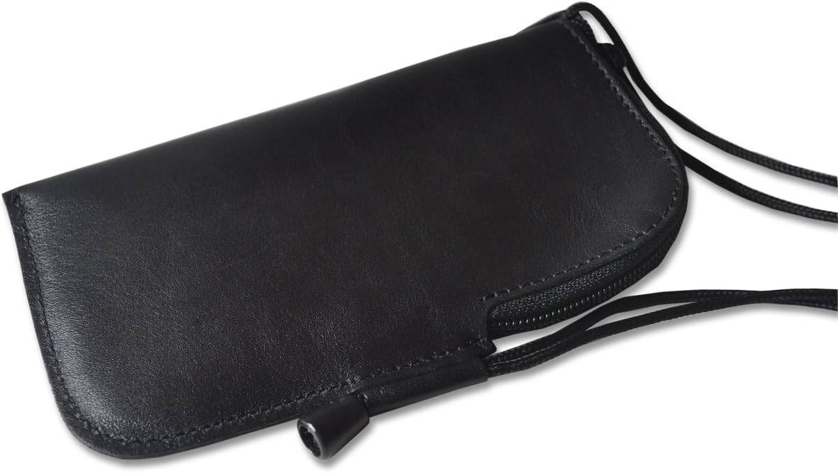 HAPPER STUDIO Mini messenger bag Samsung Galaxy S6 Edge genuine leather case cover wallet with pockets zippers adjustable removable neck strap sleeve pocket - Image 5