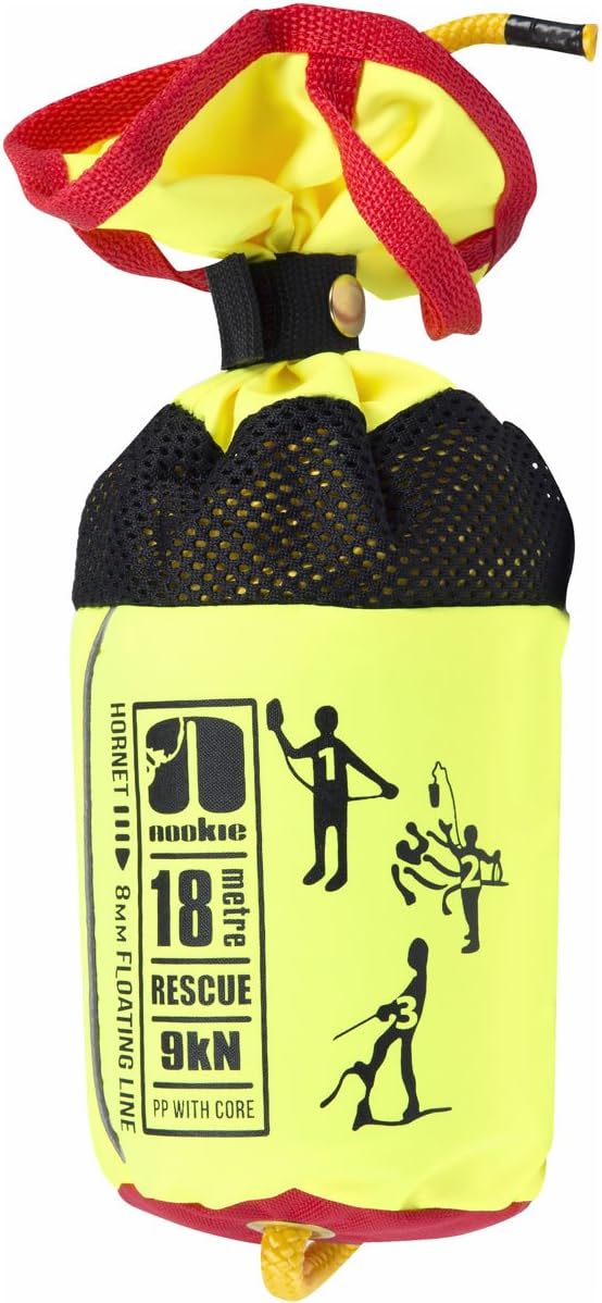 Nookie 18m Hornet Throwline - 9kN Super Strong Whitewater Flood River Rescue Line Throwbag UK Made